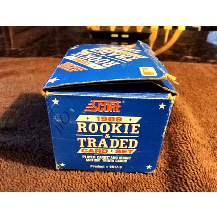 Score 1989 Baseball Cards open Box Rookie & Traded 110 Card Set No Trivia Cards