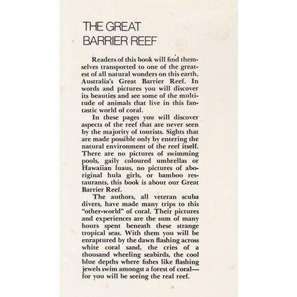 The Great Barrier Reef by Clarrie Lawler. Ref: B6157