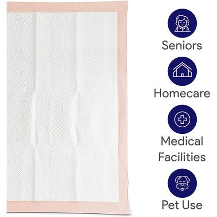 Premium Disposable Chucks Underpads 100 Count, 30" X 36" - Highly Absorbent Bed