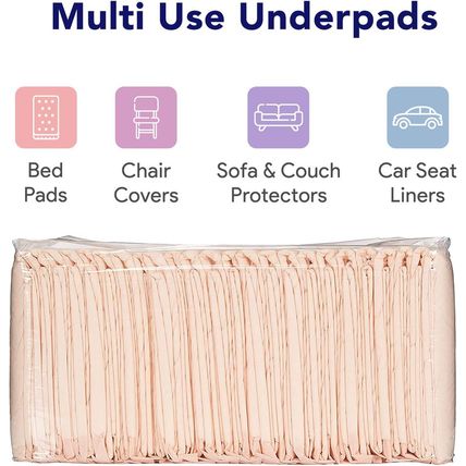Premium Disposable Chucks Underpads 100 Count, 30" X 36" - Highly Absorbent Bed