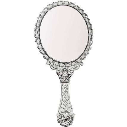 BAOZOON Vintage Hand Mirror with Handle - Cute Cosmetic Handheld Mirror Vanity M