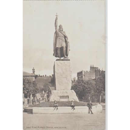 King Alfred Statue Winchester Hampshire Postcard (QHAM339)