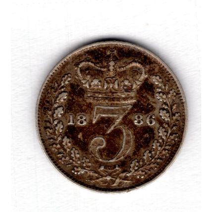 Great Britain. Victoria. Threepence 1886. dy16713