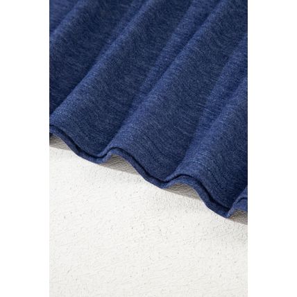 Dirty blue Twisted Bust V Neck Sleeveless Dress