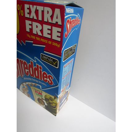 Nestle Shreddies 2004 Cereal Box Empty Shrek 2 FIONA Fun Mask