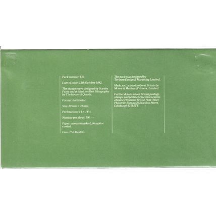 GB 1982 - Presentation Pack SG 1198-1201 - British Motor Cars