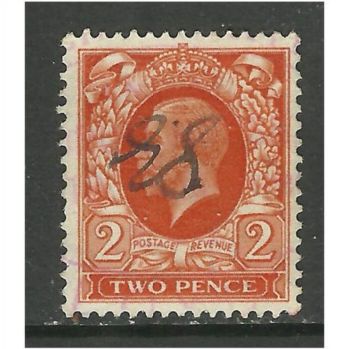 GB 1935 KGV 2d Orange stamp SG 442 (B236)