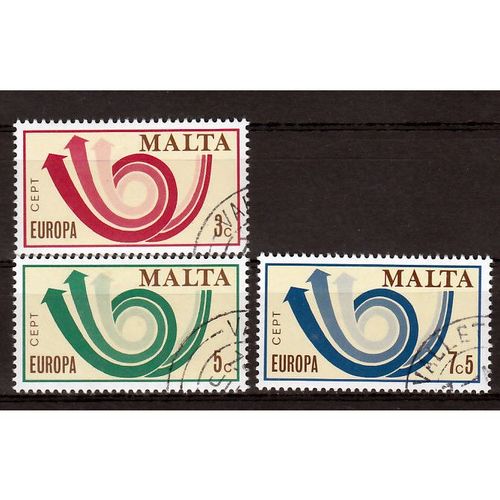 Malta Europa Cept 1973 gestempeld