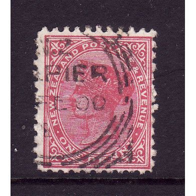 NEW ZEALAND 1891 SG 218 1d ROSE FINE USED#2