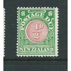 new zealand postsage due unused sgd27 sg d27 no gum a