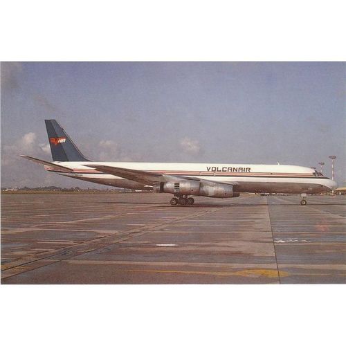 Volcanair Douglas DC8 55F Aircraft Postcard (A15774)