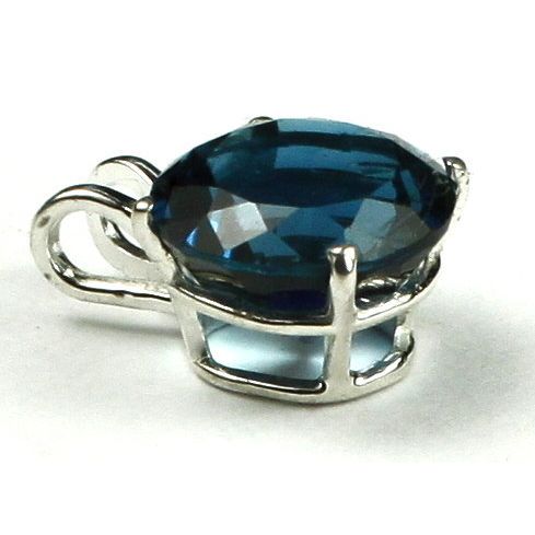 London Blue Topaz, 925 Sterling Silver Pendant, SP088