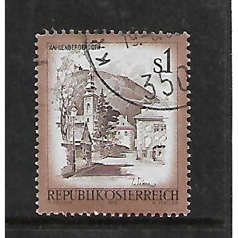 AUSTRIA 1973 SG 1676 1s SEPIA AND BROWN OLD BRIDGE FINE USED#