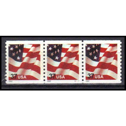 3631 37c U.S. Flag Very Fine MNH PNC S1111/3 #on# Z5436