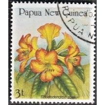 PAPUA NEW GUINEA, 1989 3t Rhododendron, SG 585 (Scott #703), used