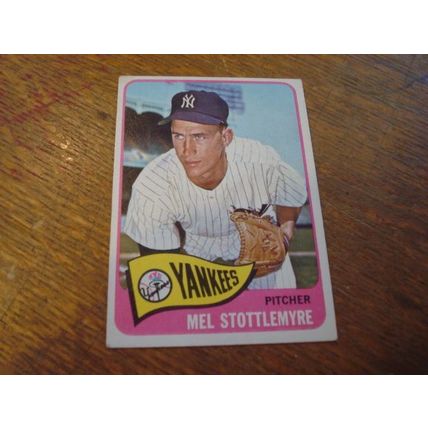 1965 Topps, MEL STOTTLEMYRE, Hi # 550, Yankees, SP RC