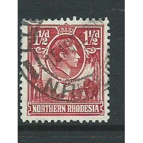 northern rhodesia stamp sg29 used vfu sg 29 b