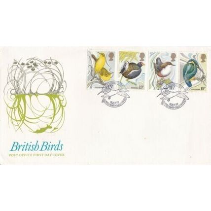 GB 1980 British Birds FDC Slimbridge special Cancel Unaddressed VGC