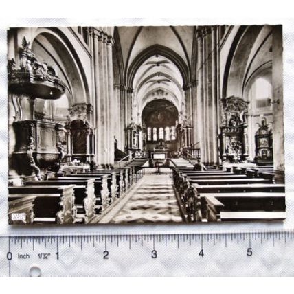 old postcard Bonn Münstern Interior