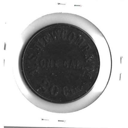 A.S Newcombe Oyster Packers Kingston Maryland Vulcanite UNC