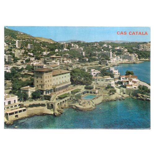 CAS CATALA , Spain used postcard 1987 with stamps =