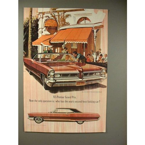 1965 Pontiac Grand Prix Car Ad - Who Has Second Best?