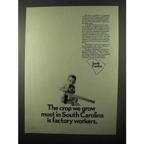 1971 South Carolina Development Board Ad - The Crop
