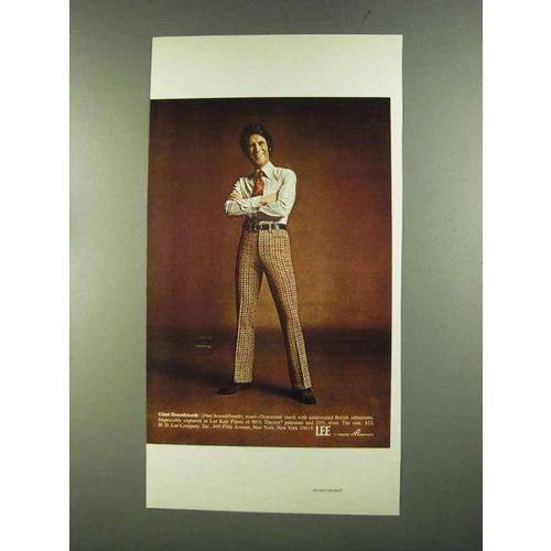 1972 Lee Giant Houndstooth Knit Flare Slacks Ad