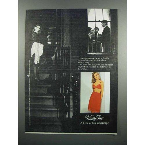 1983 Vanity Fair Idle Fancies Bra and Petti Ad
