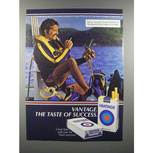 1983 Vantage Cigarette Ad - Taste of Success
