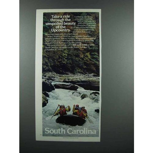 1983 South Carolina Tourism Ad - Unspoiled Beauty