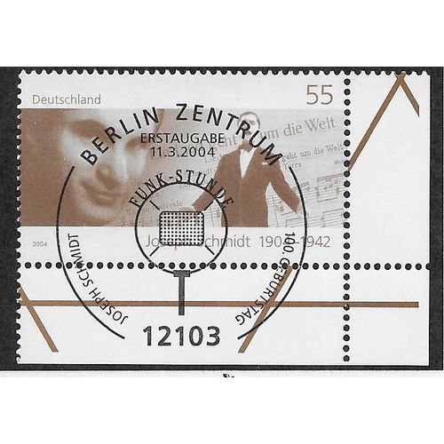 GER 2004 €0.55 'JOSEPH SCHMIDT (CORNER MARGIN) FINE USED (EBID53-971)