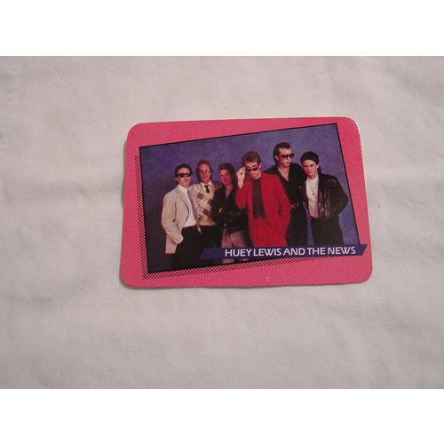Huey Lewis and The News 1985 A.G.I. Rock Star Concert Cards NO. 35