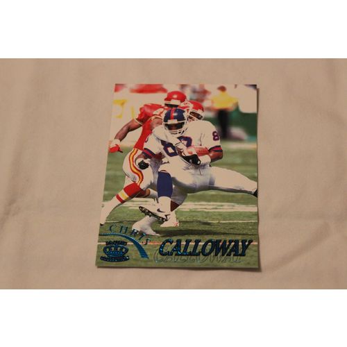 Chris Calloway 1996 Pacific Gridiron ELECTRIC BLUE NO. 80