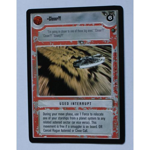 Star Wars CCG: Dagobah Limited # Closer (A) 1997 light decipher