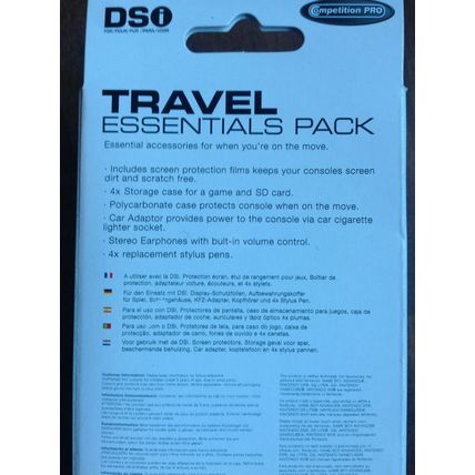 COMPETITION PRO BLUE TRAVEL ESSENTIALS PACK DSi - NINTENDO DSi CONSOLES BNIB