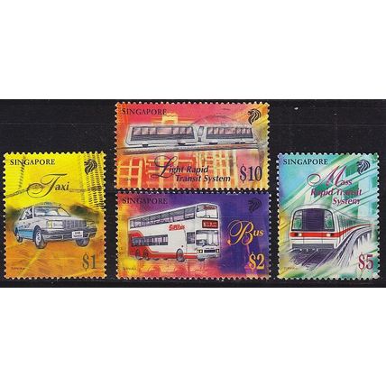 SINGAPUR SINGAPORE [1997] MiNr 0841-44 ( O/used ) Autos
