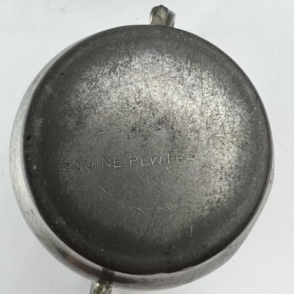 Pewter Sugar Bowl & Creamer Vintage