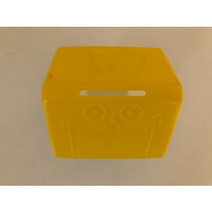 Yellow & White vintage 1975 McDonalds Wastebasket Bank Garbage Can