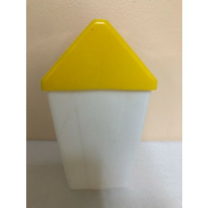 Yellow & White vintage 1975 McDonalds Wastebasket Bank Garbage Can