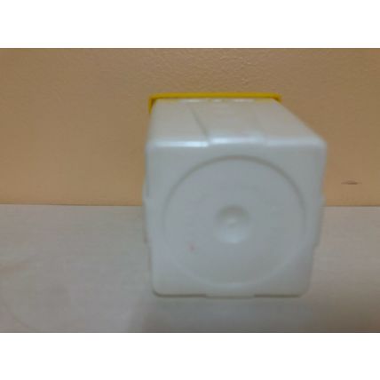 Yellow & White vintage 1975 McDonalds Wastebasket Bank Garbage Can
