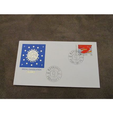1975 Iceland postal FDC Cover - Special Cancellation / Europa CEPT
