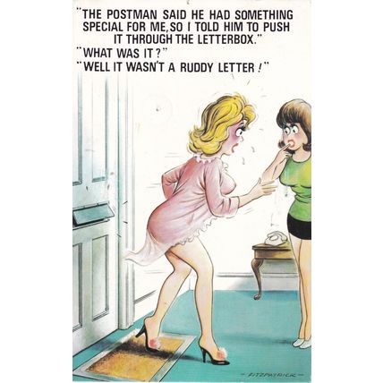 Colour Postcard - Well, It Wasn't a Ruddy Letter! Seaside Humour