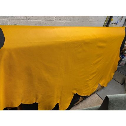 Italian Full Whole Leather Cow Hide Colour Sunflower