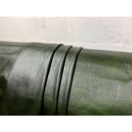 Italian Full Whole Leather Cow Hide Colour Antique Green, 48 sq ft per hide