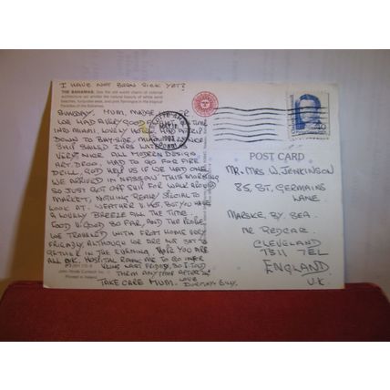 multiview, BAHAMA ISLANDS, WEST INDIES used postcard 1993 pm =