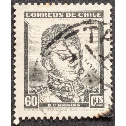 STAMP Chile SG379 1948 60c Bernardo O'Higgins Used