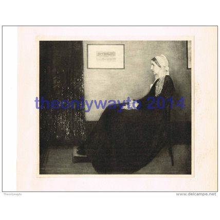Portrait of My Mother - James McNeil Whistler, Book Illustration, 1902