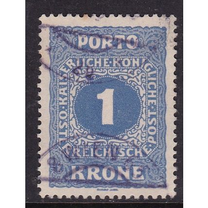 Austria 1916 Postage Due 1k Fine Used SG D281 VGC