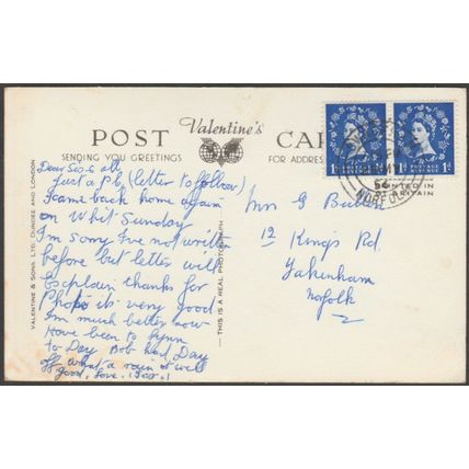 Multiview, King's Lynn, Norfolk, 1956 - Valentine's RP Postcard